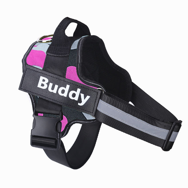 Personalized No Pull Dog Harness Reflective Adjustable Pet Vest