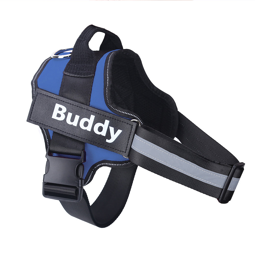 Personalized No Pull Dog Harness Reflective Adjustable Pet Vest