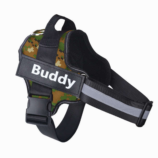 Personalized No Pull Dog Harness Reflective Adjustable Pet Vest
