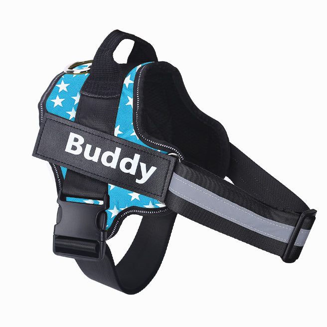Personalized No Pull Dog Harness Reflective Adjustable Pet Vest