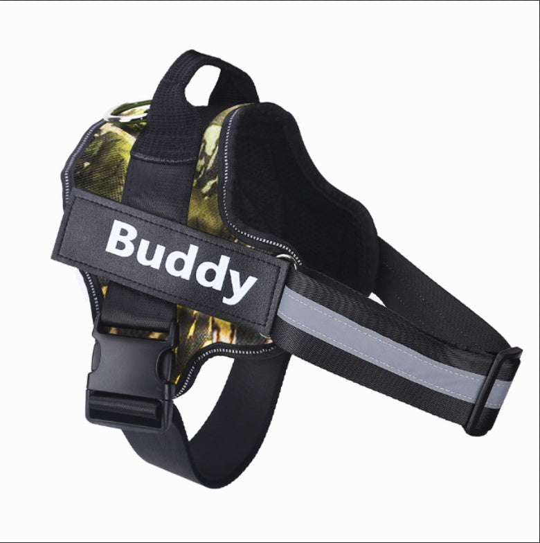 Personalized No Pull Dog Harness Reflective Adjustable Pet Vest
