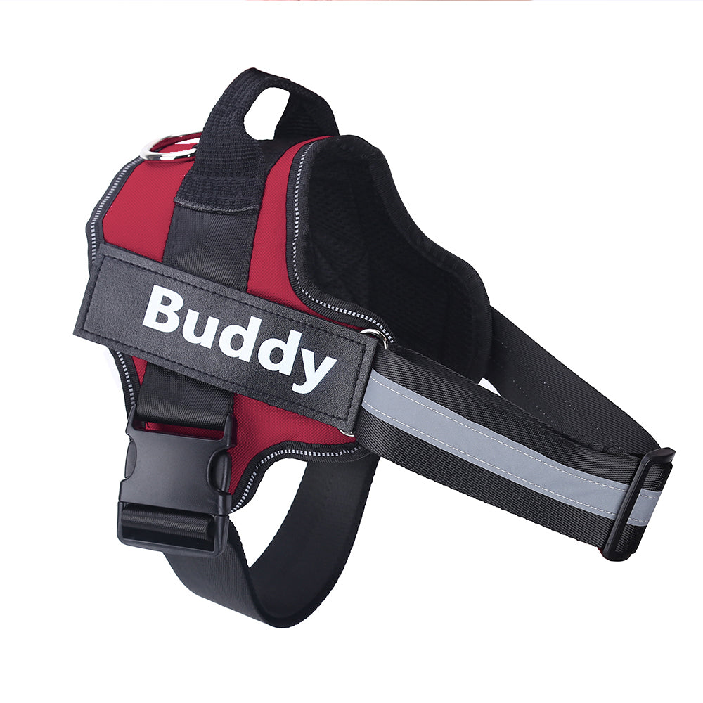Personalized No Pull Dog Harness Reflective Adjustable Pet Vest