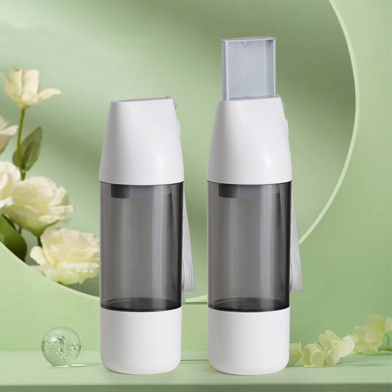 Portable Pet Water Bottle with Food Container for Outdoor Travel