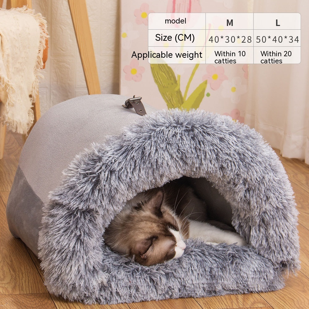 Fluffy Warm Pet Nest for Small Pets and Puppies
